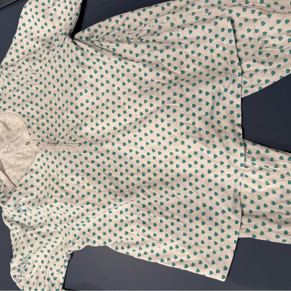 Roller Rabbit Teal Heart Pajamas